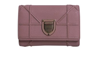 Christian Dior Diorama Explorateur Wallet, &pound;170, Accessories, Pink, Leather, Front view